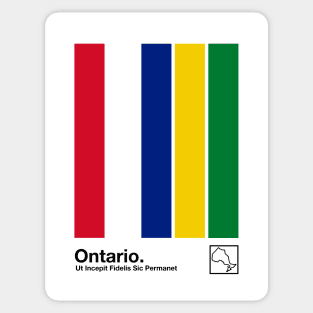 Ontario // Original Minimalist Artwork Poster Design Sticker